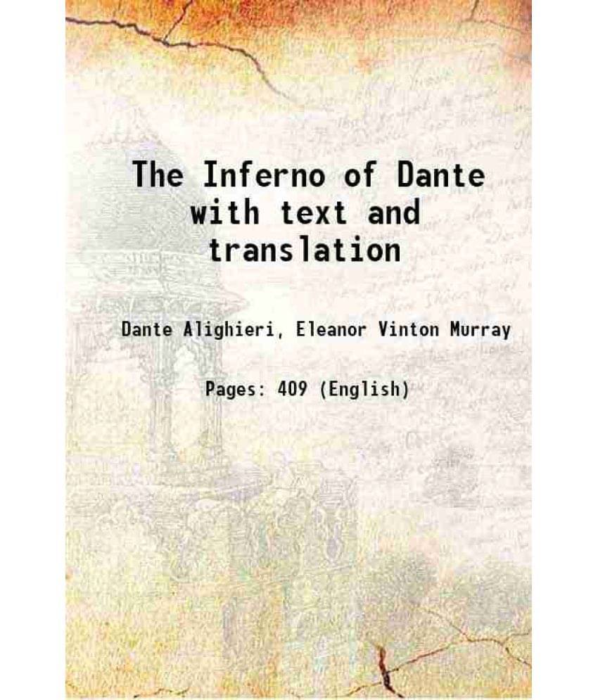     			The Inferno Of Dante With Text And Translation 1920 Hardcover