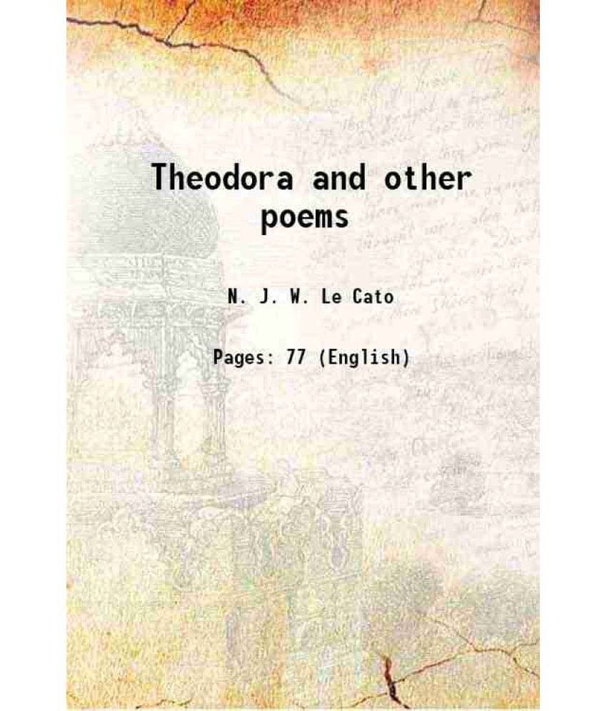     			Theodora And Other Poems 1871 Hardcover
