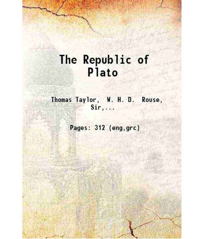 The Republic Of Plato 1906 Hardcover The Republic Of Plato 1906 Hardcover