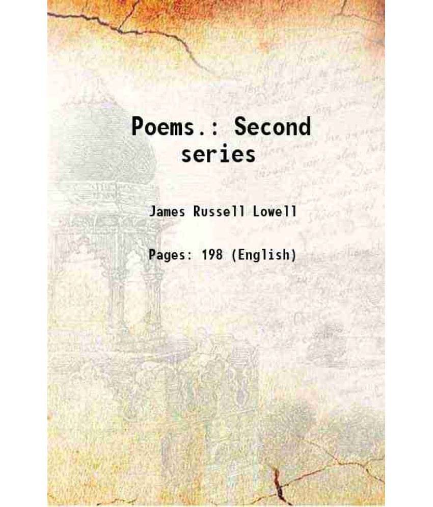 Poems. Second Series 1848 Hardcover Poems. Second Series 1848 Hardcover