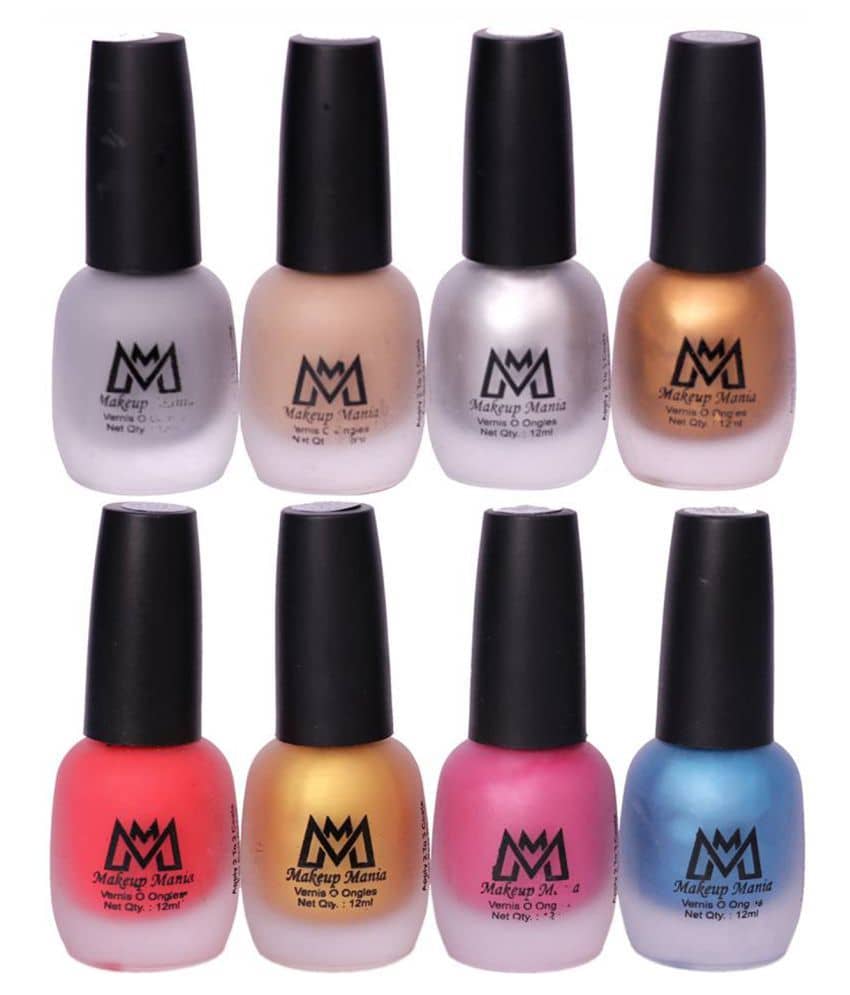 Makeup Mania Velvet Matte Nail Polish Combo Set of 8 Pcs, Nail Polish Set, Multicolor Nail Paint Combo (MM # 66-67)