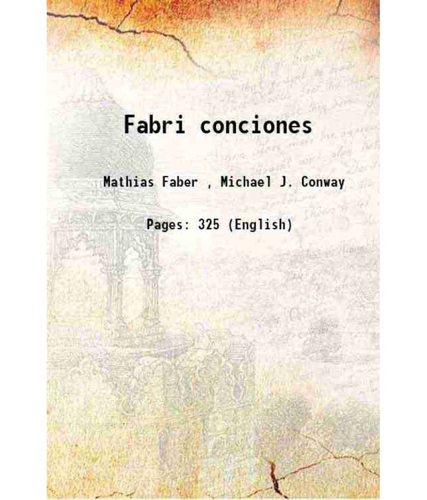 Fabri Conciones 1900 Fabri Conciones 1900