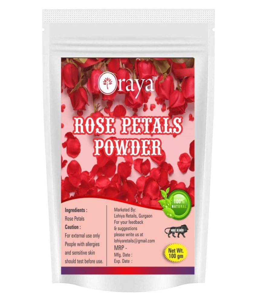     			ORAYA 100% Pure &  Natural Rose Petals Powder For Face Pack Face Pack 100 gm