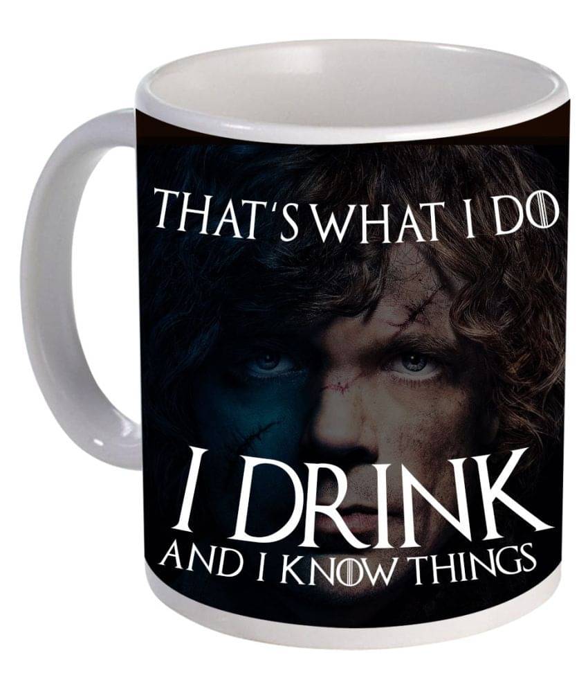     			COLOR YARD what I do I drink Ceramic Coffee Mug 320 mL ( Pack of 1 )