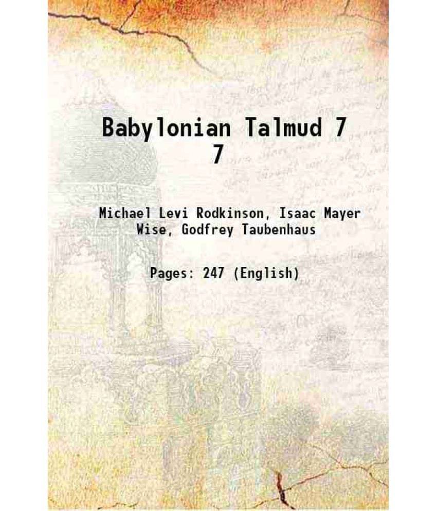 Babylonian Talmud Volume 7 Babylonian Talmud Volume 7