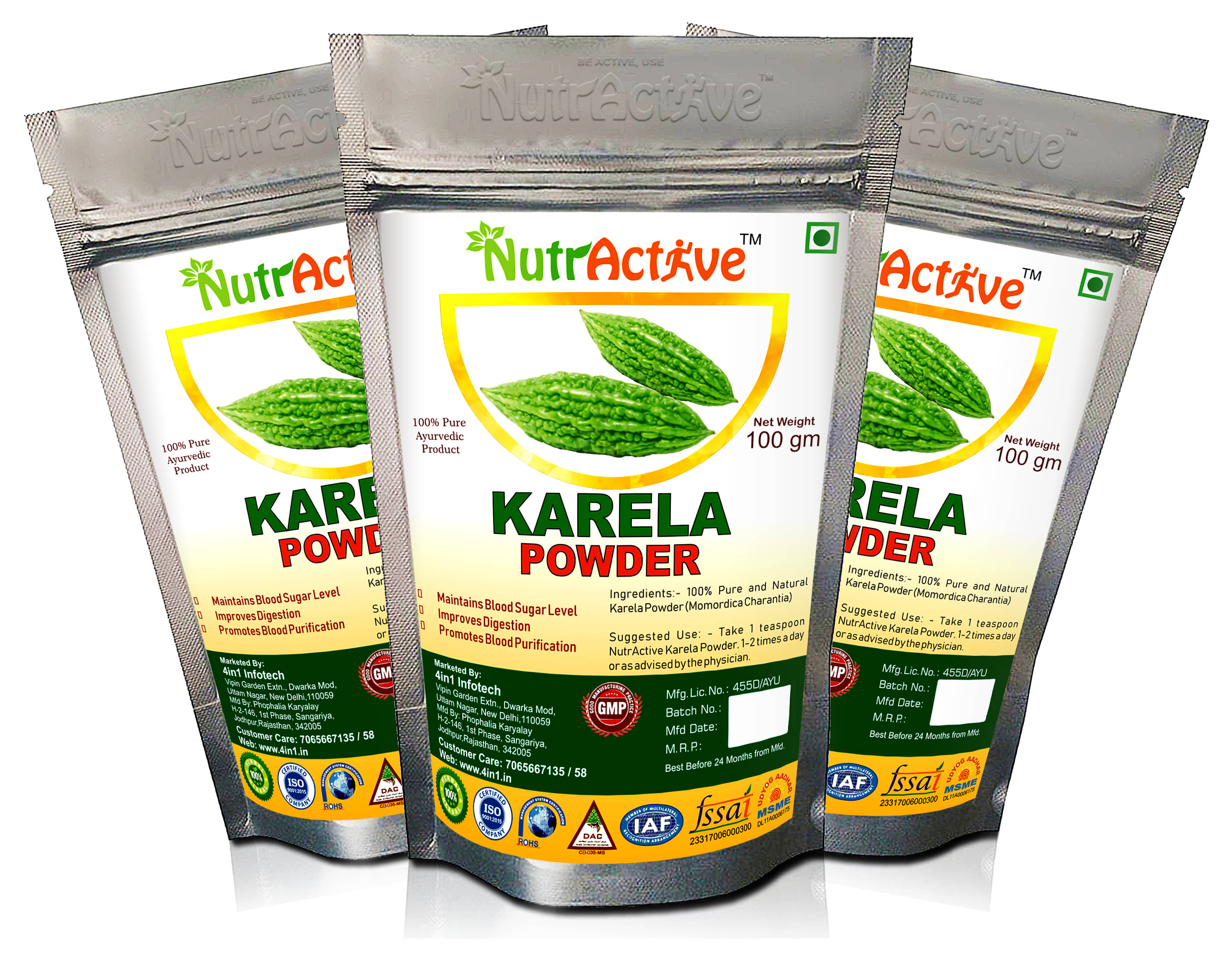 Nutractive Karela Powder 300 Gm