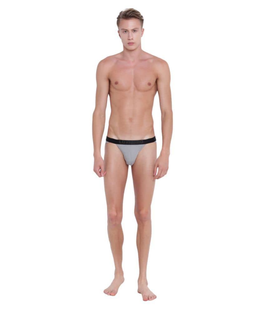 La Intimo Pack of 1 Cotton Briefs For Men's ( Light Grey )