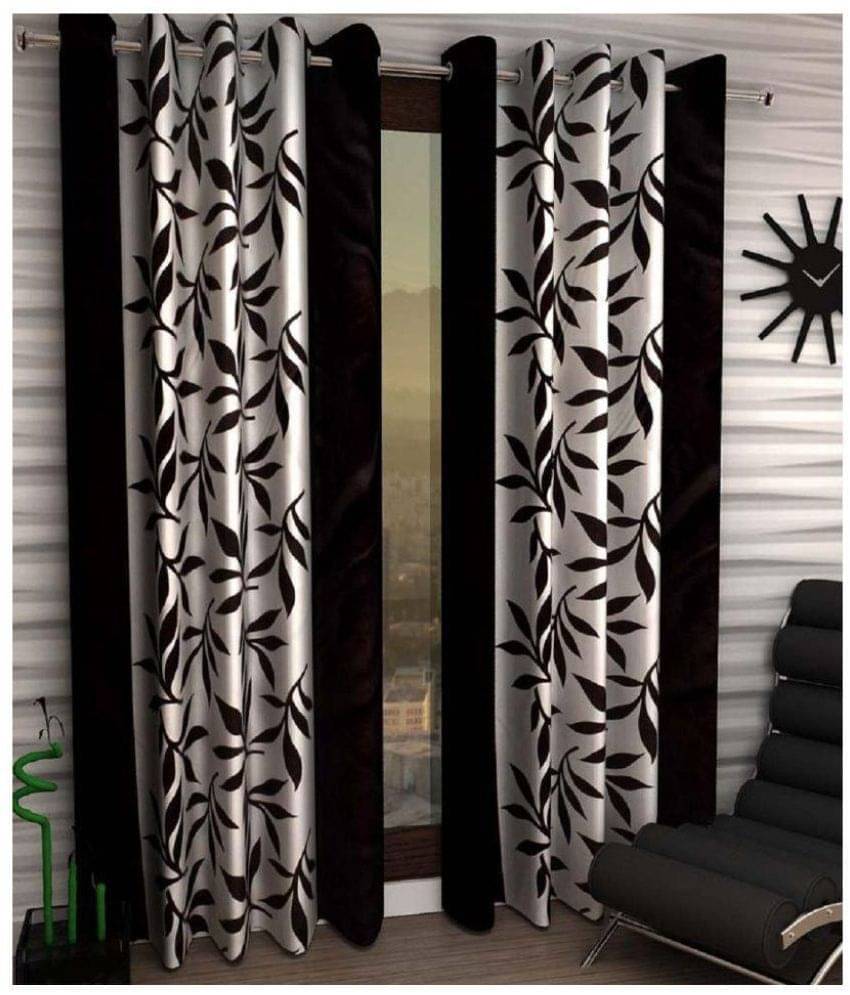 Phyto Home Printed Semi-Transparent Eyelet Window Curtain 5 ft Pack of 2 -Multi Color Phyto Home Printed Semi-Transparent Eyelet Window Curtain 5 ft Pack of 2 -Multi Color