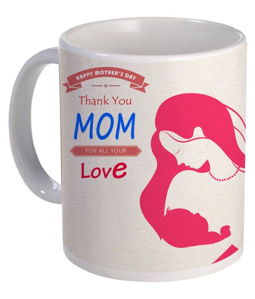 COLOR YARD best happy mothers day thank you MOM for all Ceramic Coffee Mug 1 Pcs 325 ml COLOR YARD best happy mothers day thank you MOM for all Ceramic Coffee Mug 1 Pcs 325 ml