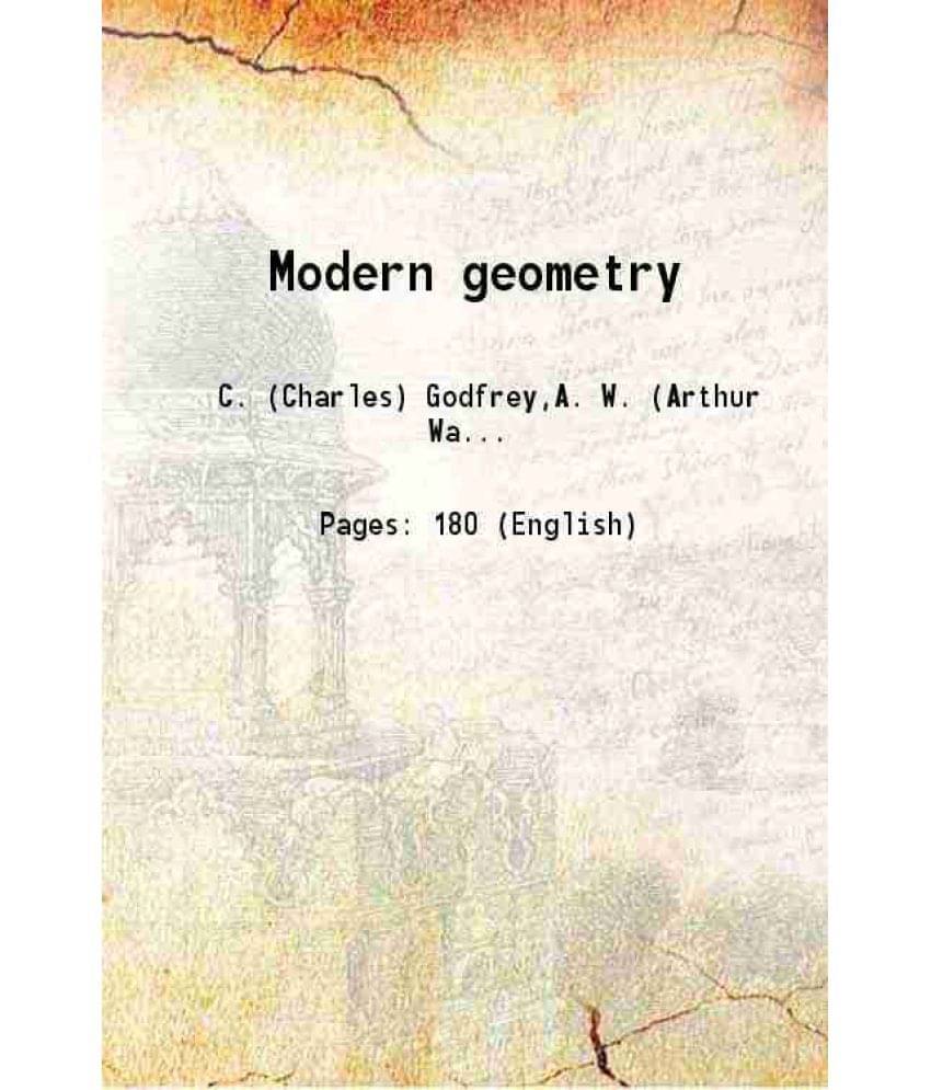 Modern Geometry 1908 Modern Geometry 1908