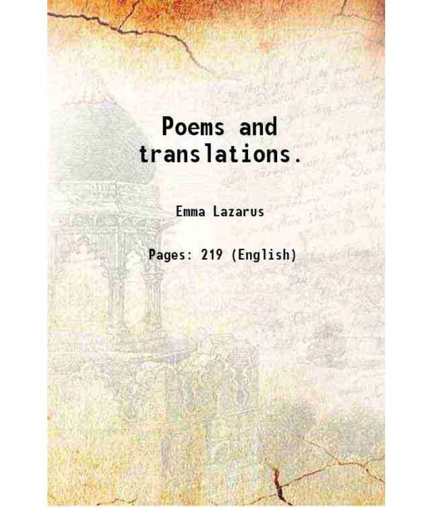 Poems And Translations. 1866 Poems And Translations. 1866