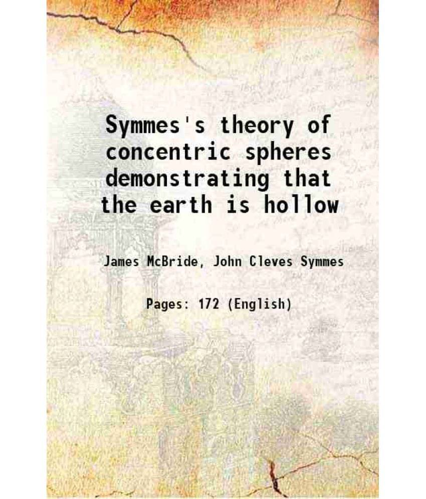 Symmes'S Theory Of Concentric Spheres Demonstrating That The Earth Is Hollow 1826 Symmes'S Theory Of Concentric Spheres Demonstrating That The Earth Is Hollow 1826