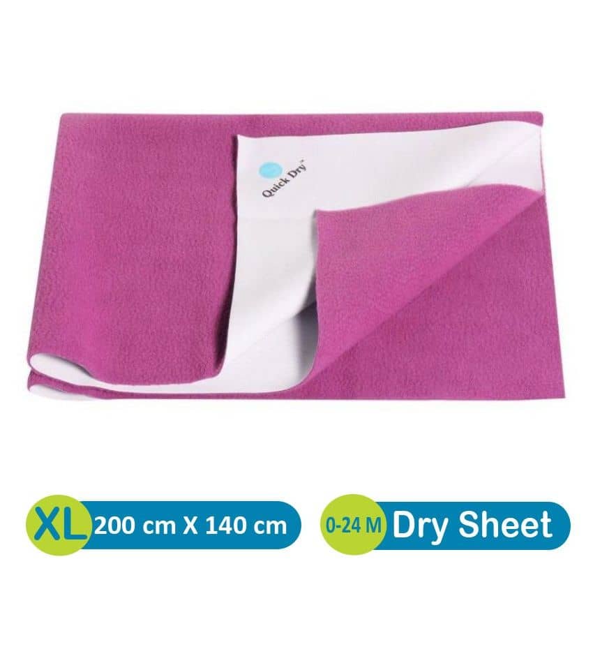 Quick Dry Purple Bed Protector Rubber Sheet Waterproof Sheet