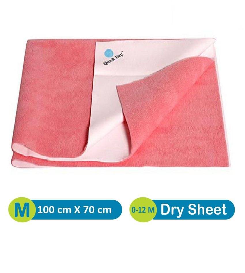 Quick Dry Plain Waterproof Salmon Rose Medium Rubber Sheet Quick Dry Plain Waterproof Salmon Rose Medium Rubber Sheet