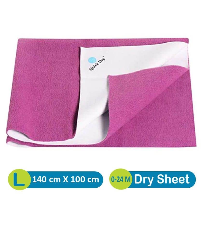 Quick Dry Purple Bed Protector Rubber Sheet Waterproof Sheet