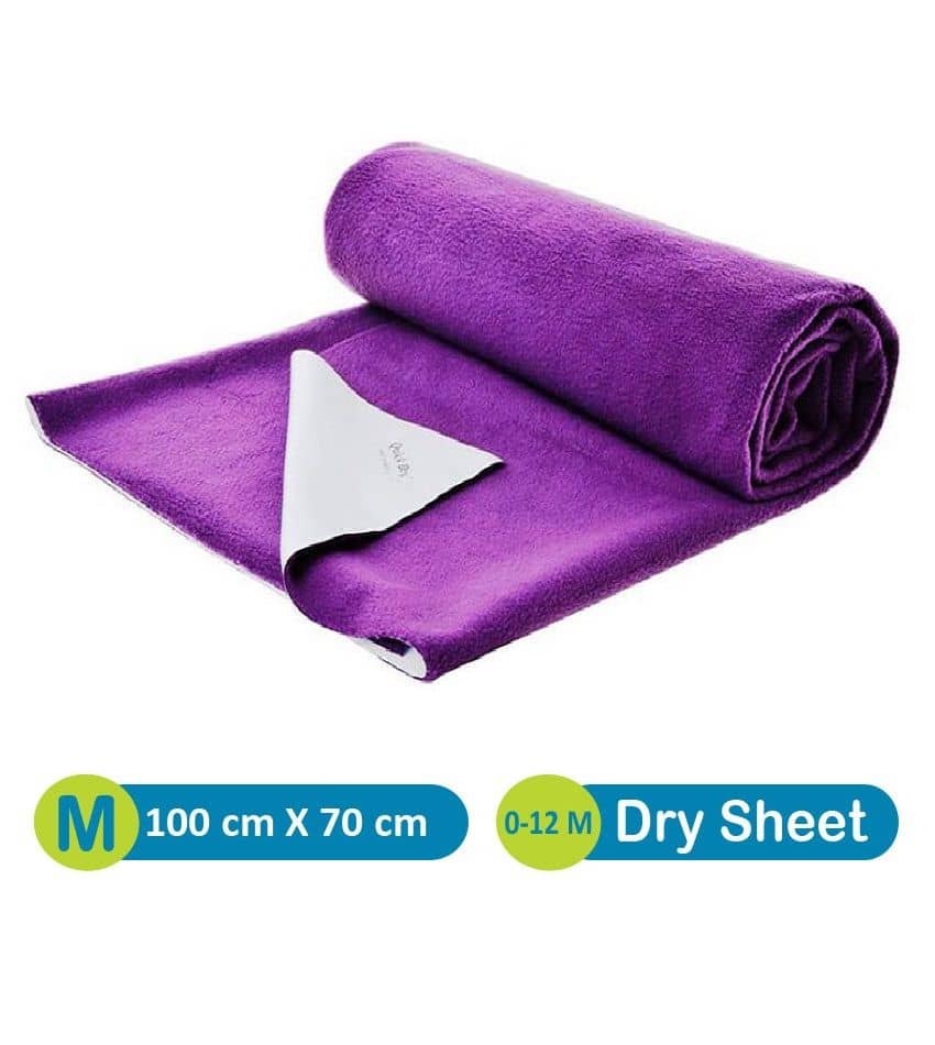 Quick Dry Purple Bed Protector Rubber Sheet Waterproof Sheet