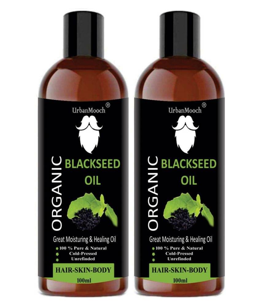 UrbanMooch 100% Pure & Natural Blackseed (kalonji) Oil For Hair & Skin- 200 ml Pack of 2 UrbanMooch 100% Pure & Natural Blackseed (kalonji) Oil For Hair & Skin- 200 ml Pack of 2