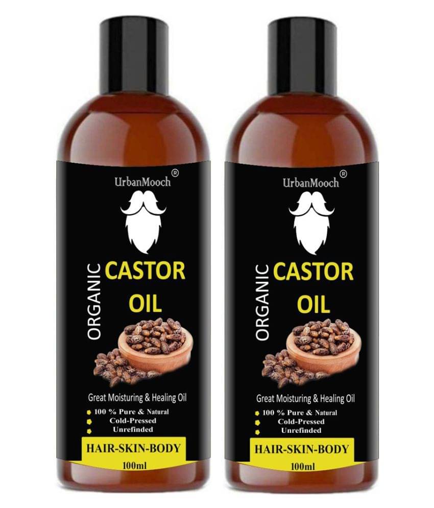 UrbanMooch - Hair Growth Castor Oil 100 ml ( Pack of 2 ) UrbanMooch - Hair Growth Castor Oil 100 ml ( Pack of 2 )