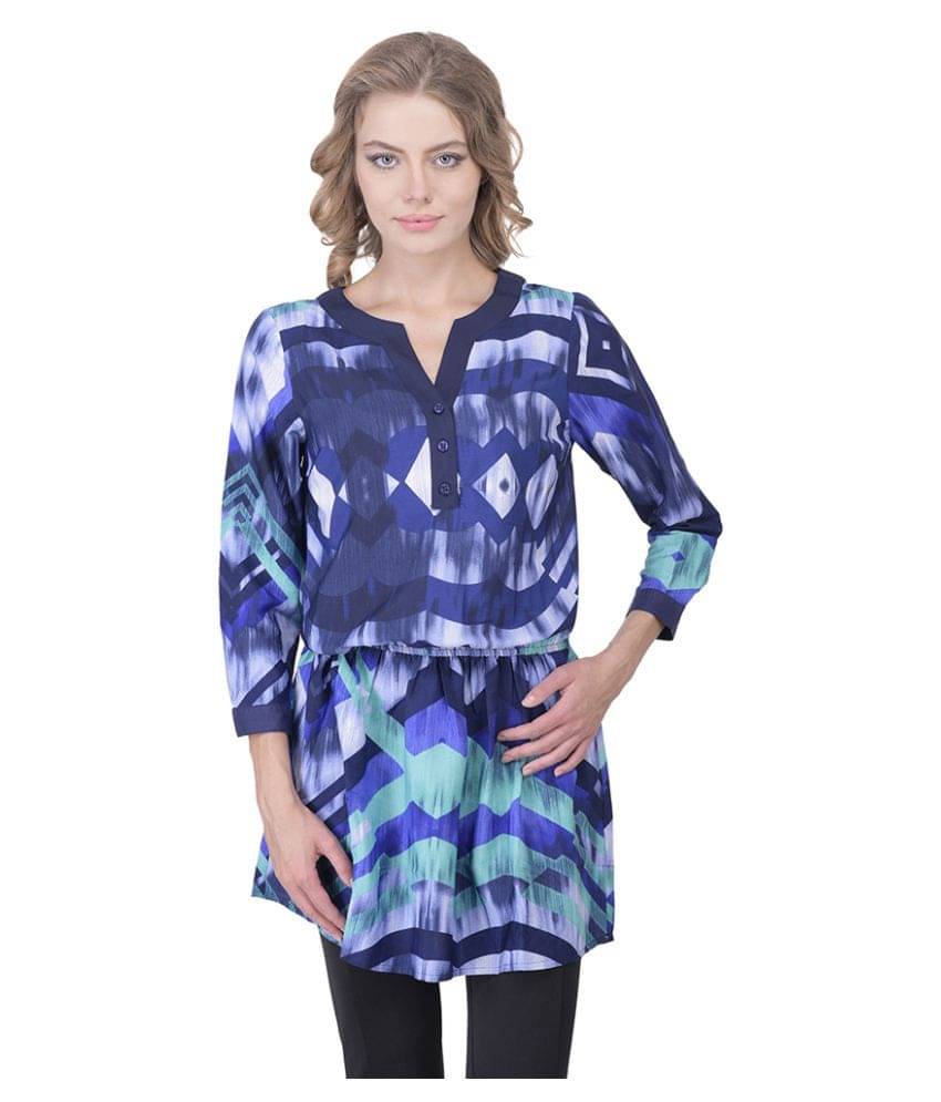 Oxolloxo Women's Polyester Regular Top ( Multicolor ) Oxolloxo Women's Polyester Regular Top ( Multicolor )