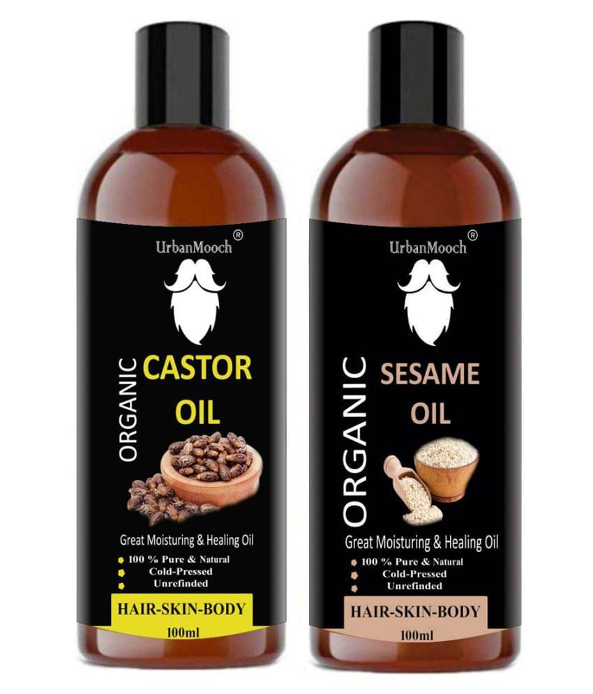 UrbanMooch - Hair Growth Castor Oil 100 ml ( Pack of 2 ) UrbanMooch - Hair Growth Castor Oil 100 ml ( Pack of 2 )