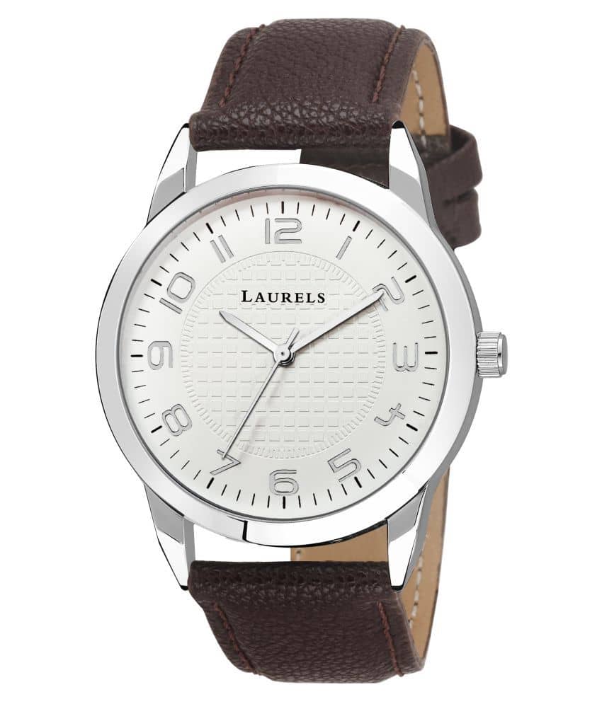 Laurels Lwm-Asp-III-010907  Leather Analog Men's Watch