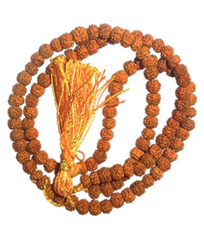     			Original & Lab Certified Natural Shiv Shakti Beads Mala 5 Mukhi Rudraksha Mala BY CEYLONMINE