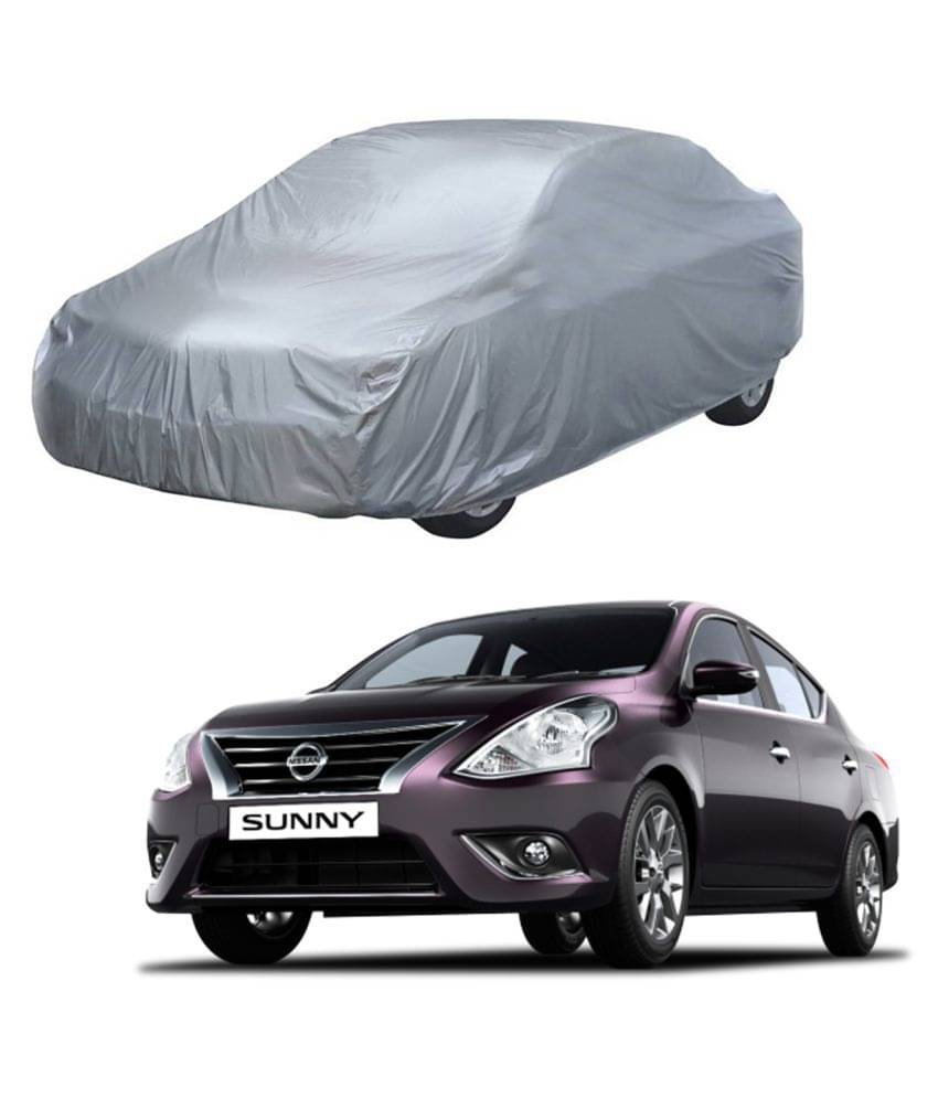     			Autoretail Silver Color Dust Proof Car Body Polyster Cover Without Mirror Pocket Polyster For Nissan Sunny