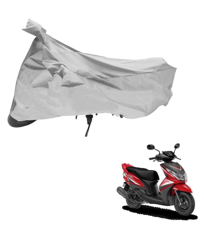     			AutoRetail Dust Proof Two Wheeler Polyster Cover for Yamaha Ray (Mirror Pocket, Silver Color)