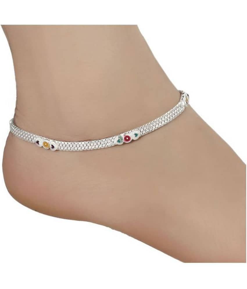 AanyaCentric - Silver Anklets ( Pack of 1 ) - Anklets | Buy online on ZillyBuy