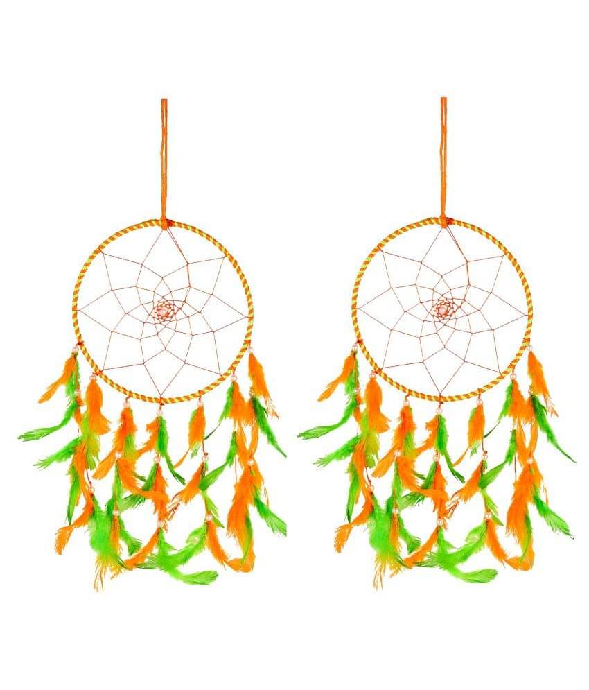 Meher Collection Feather Multicolour Dream Catcher - Pack of 2 ( X cms )     			Meher Collection Feather Multicolour Dream Catcher - Pack of 2 ( X cms )