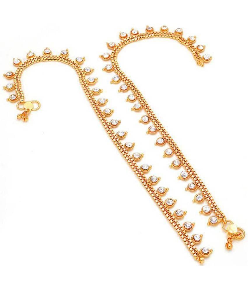 Jewar Mandi - Gold Anklets ( Pack of 1 ) - Anklets | Buy online on ZillyBuy