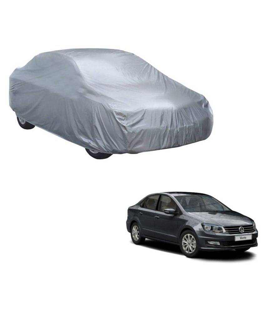 Autoretail Silver Color Dust Proof Car Body Polyster Cover Without Mirror Pocket Polyster For Volkswagen Vento Autoretail Silver Color Dust Proof Car Body Polyster Cover Without Mirror Pocket Polyster For Volkswagen Vento