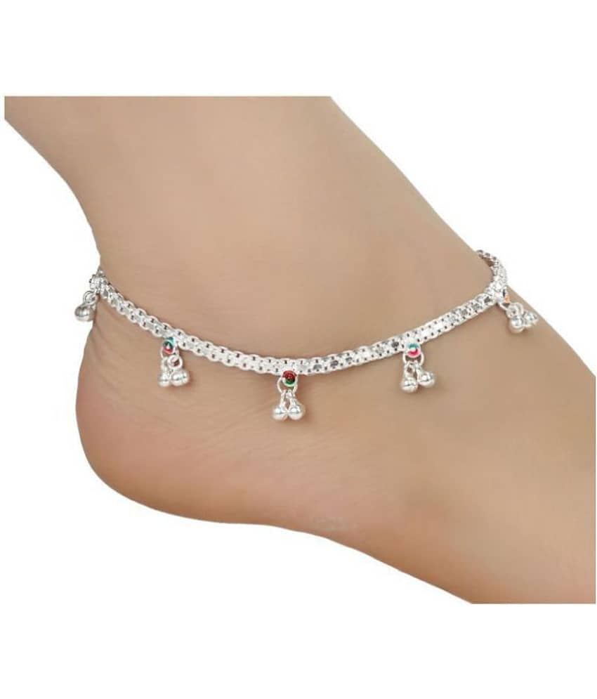 AanyaCentric - Silver Anklets ( Pack of 1 ) - Anklets | Buy online on ZillyBuy