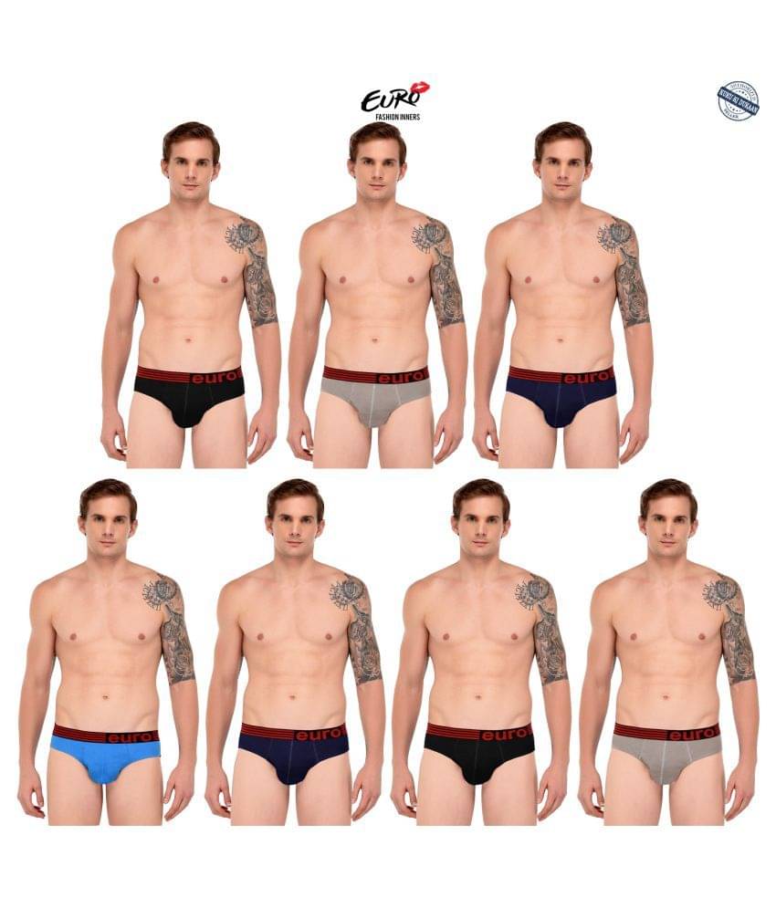 EURO FASHION Multi Brief Pack of 7 EURO FASHION Multi Brief Pack of 7