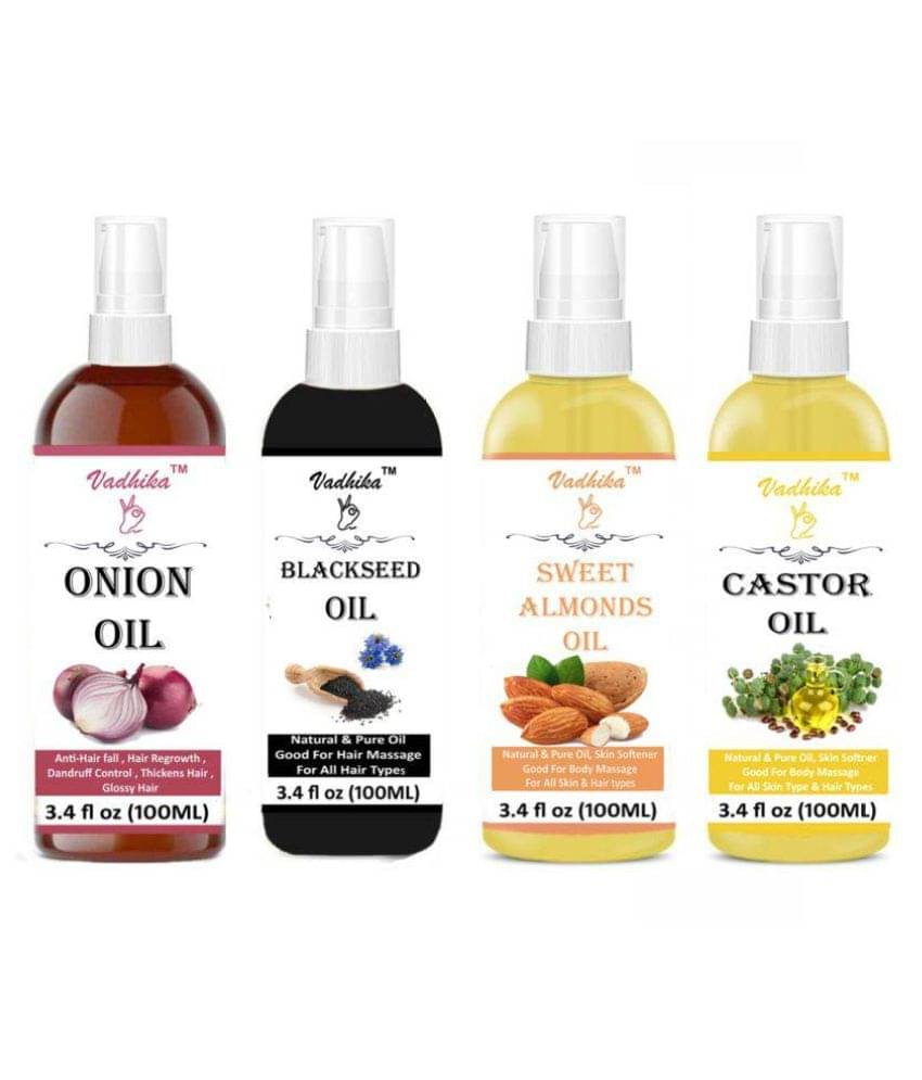     			Vadhika Onion , Blackseed , Almonds , Jasmine Hair oil 400ML ml Pack of 4