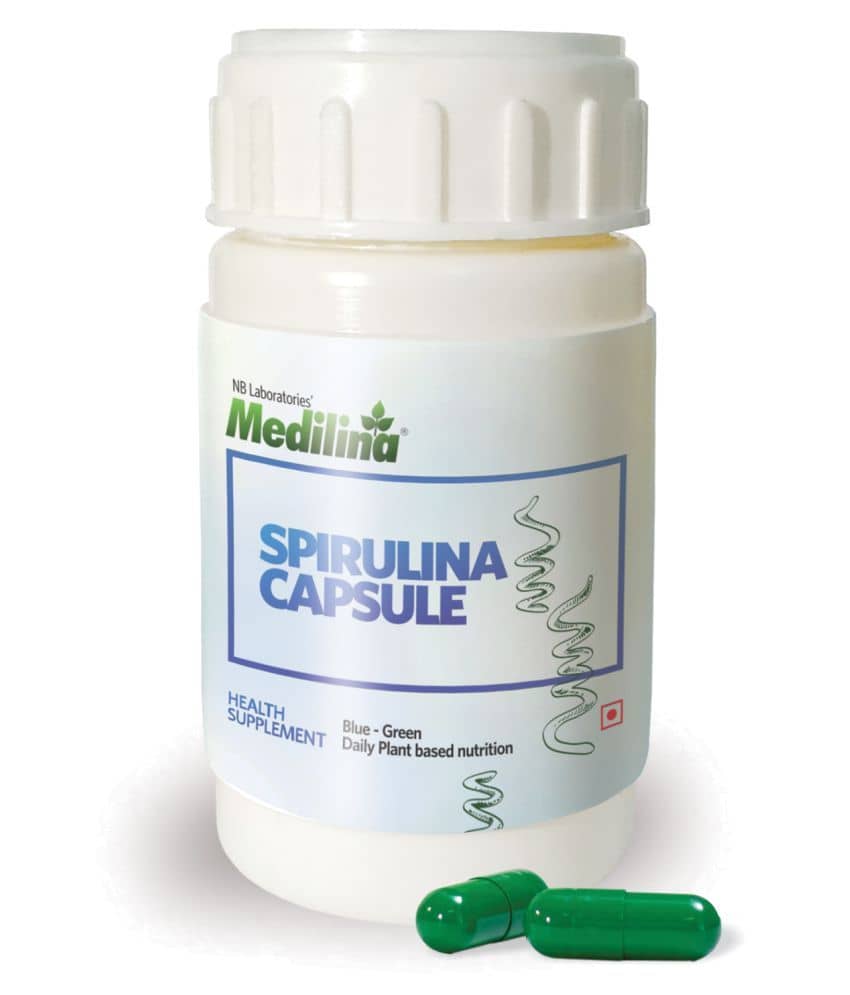 Medilina Organic Spirulina Capsules Capsule 120 no.s