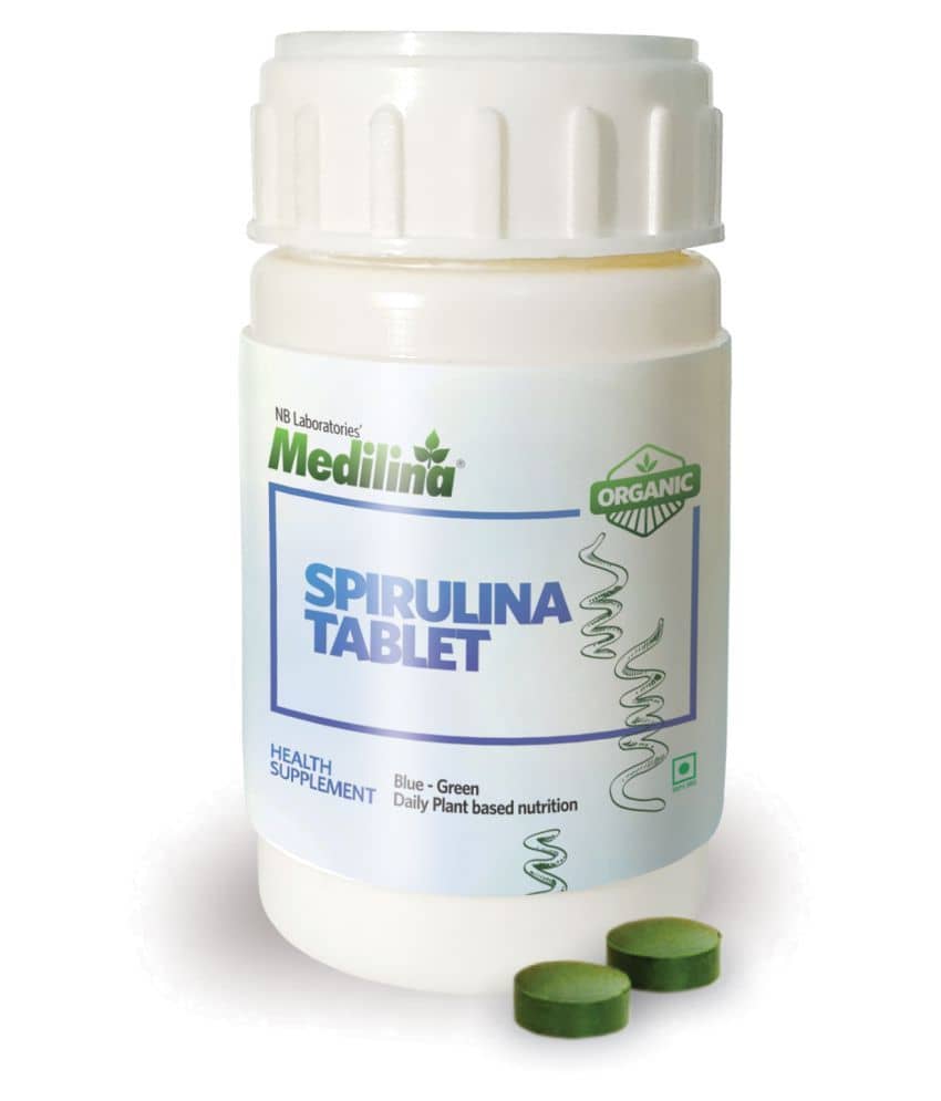 Medilina Organic Spirulina Tablet Tablets 120 no.s