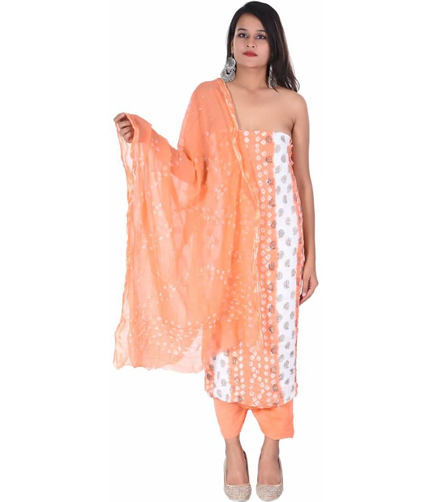 Aprtim White Cotton Dress Material - Unstitched Fabrics | Buy online on ZillyBuy