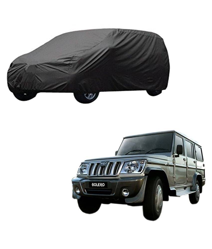 Autoretail Grey Color Car Cover Polyster For Mahindra Bolero Autoretail Grey Color Car Cover Polyster For Mahindra Bolero