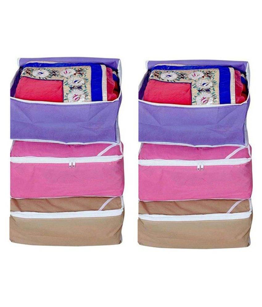     			FASHION BIZZ Multi Saree Covers - 6 Pcs
