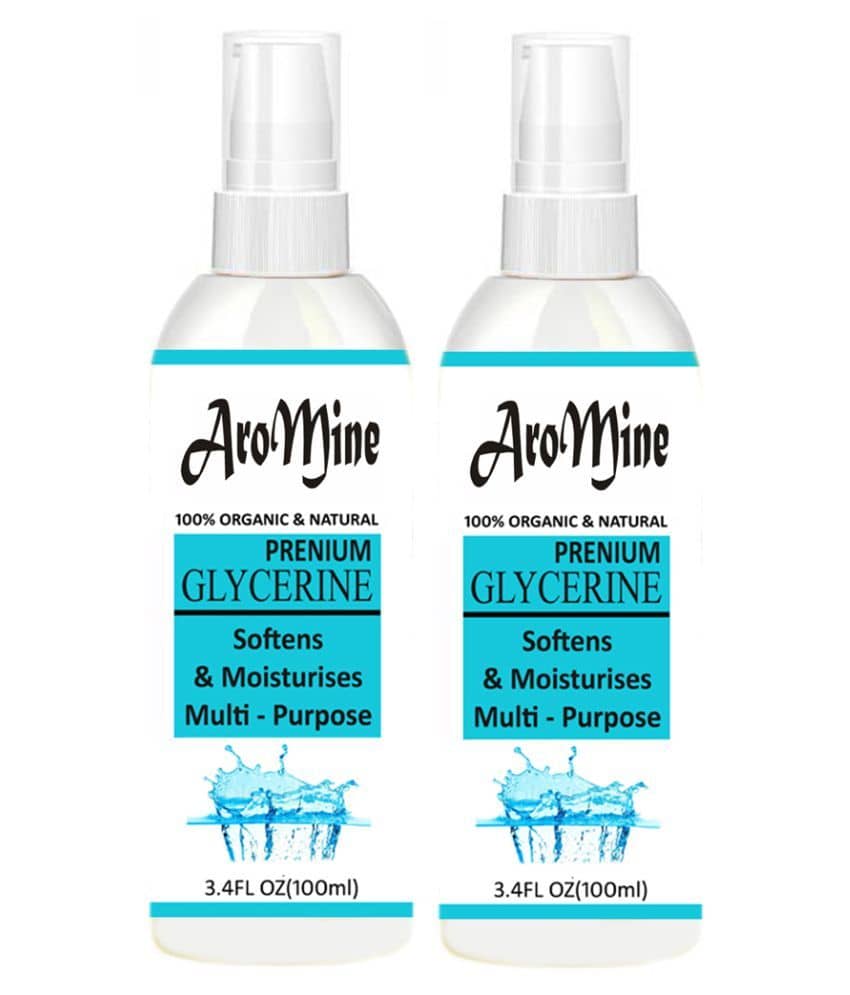 Aromine Glycerin(Skin Care) Moisturizer Cleanser 200 mL Pack of 2