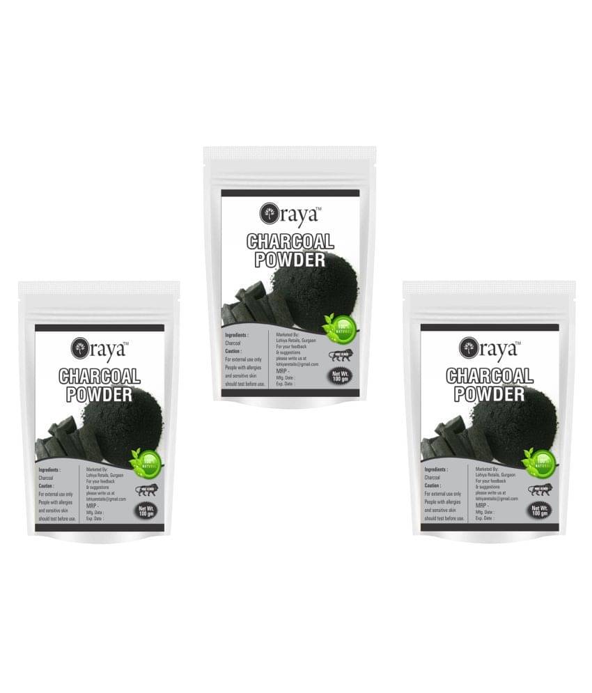     			ORAYA 100% Pure & Natural Teeth Whitening Powder(300 gm) - Toothpowder 300 gm Pack of 3