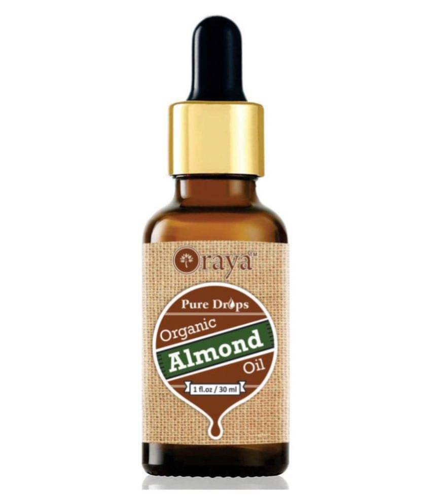 ORAYA 100% Pure & Organic Sweet Almond oil For Hair Growth- 30 ml ORAYA 100% Pure & Organic Sweet Almond oil For Hair Growth- 30 ml