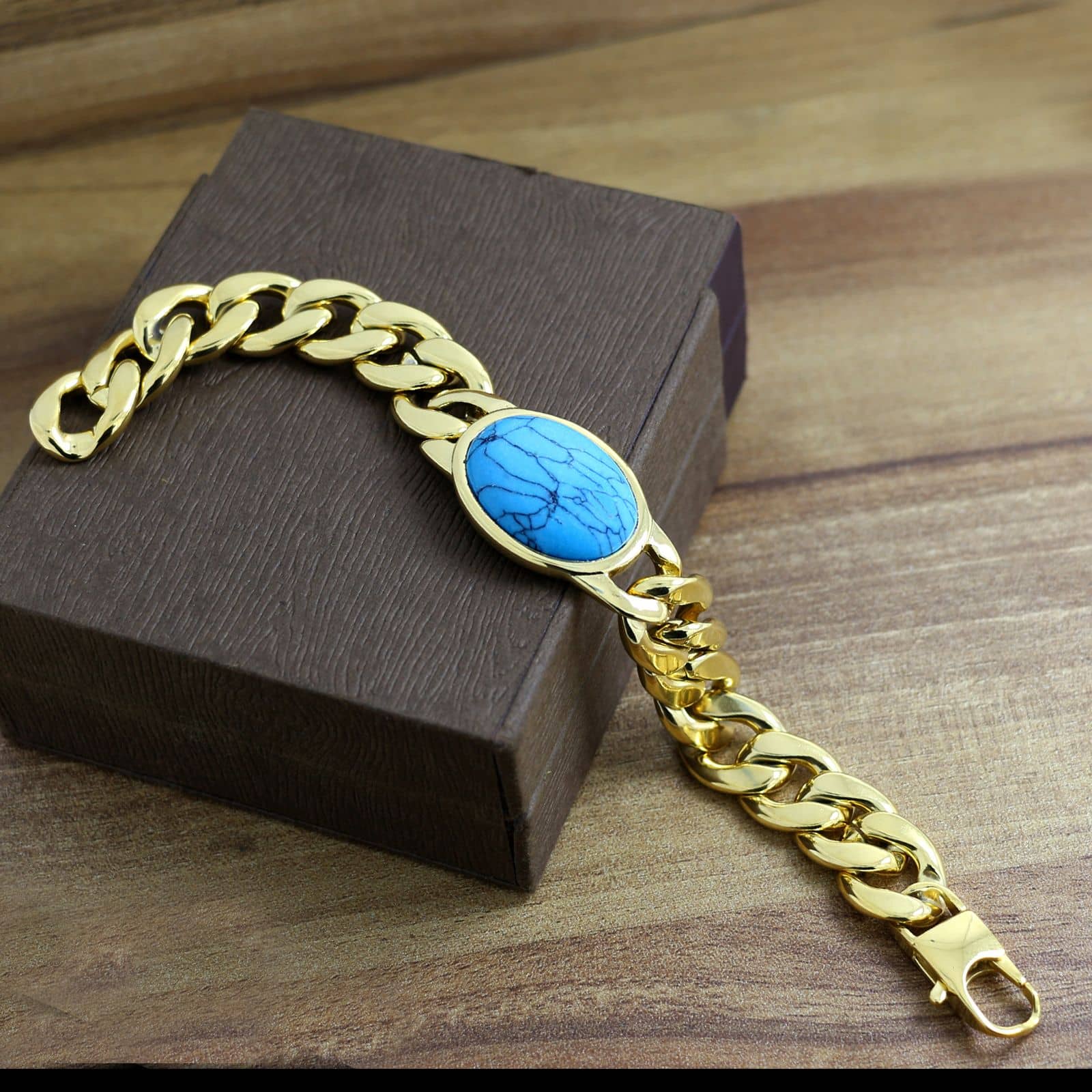 The Jewelbox Gold Stainless Steel Bracelets - Bangles & Bracelets | Buy online on ZillyBuy