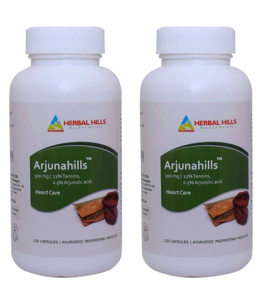 Herbal Hills Arjunahills - 120 (Pack of 2) Capsule 500 Mg