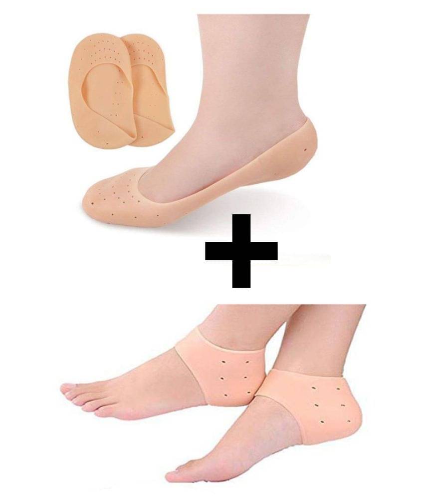 Skycandle Combo of Silicone Heel Protector Anti-crack Moisturizing Silicone Socks for Cracked Heel Free Size Skycandle Combo of Silicone Heel Protector Anti-crack Moisturizing Silicone Socks for Cracked Heel Free Size