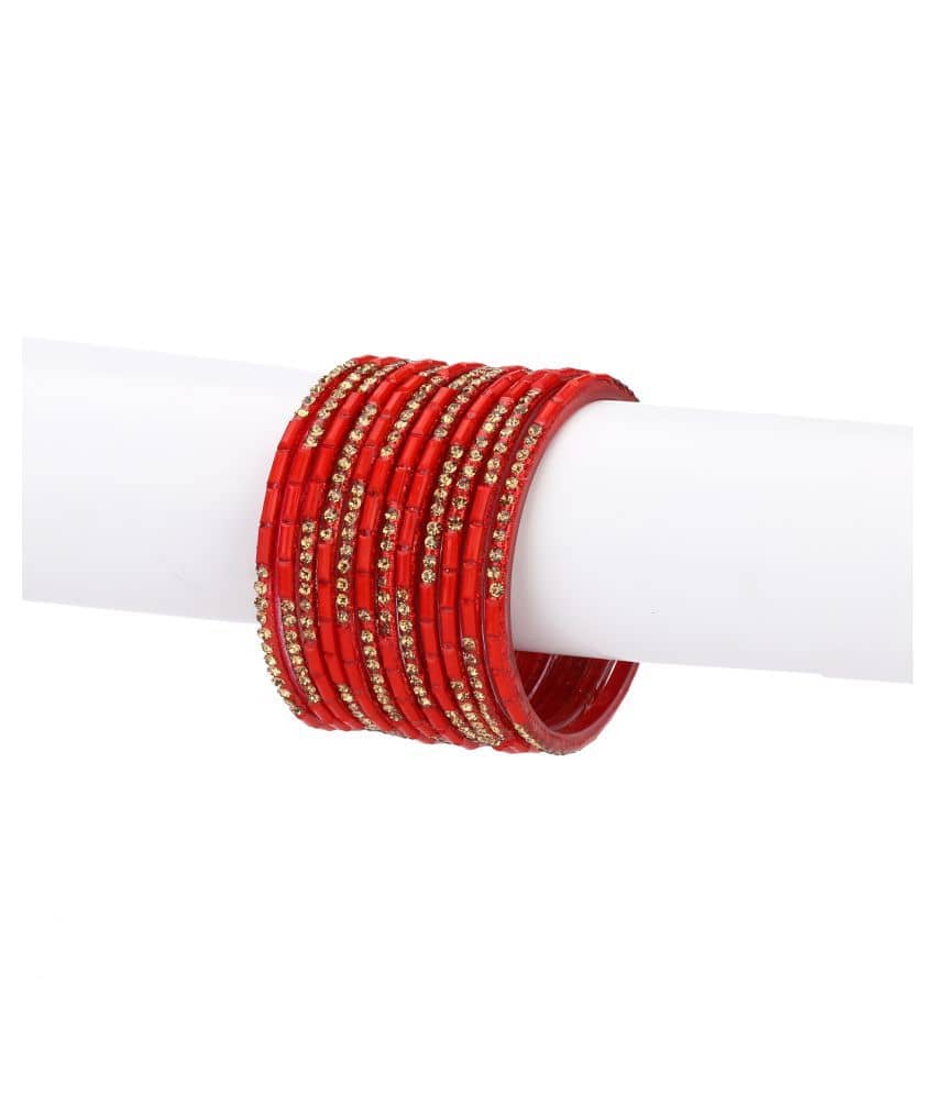 AFAST - Red Bangle Set (Pack of 1) - Bangles & Bracelets | Buy online on ZillyBuy