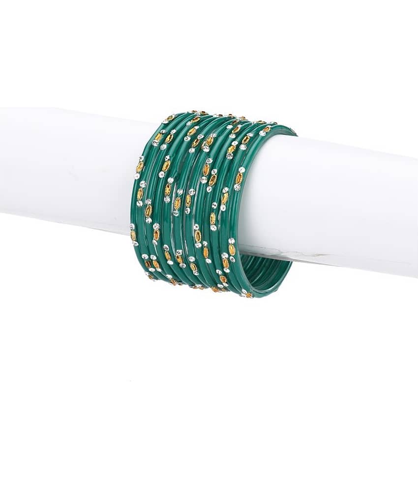 AFAST Designer Colorful Collection Purple 12 Fashion Bangle Set Ornamented With Exclusive Beads-GD1 - Bangles & Bracelets | Buy online on ZillyBuy