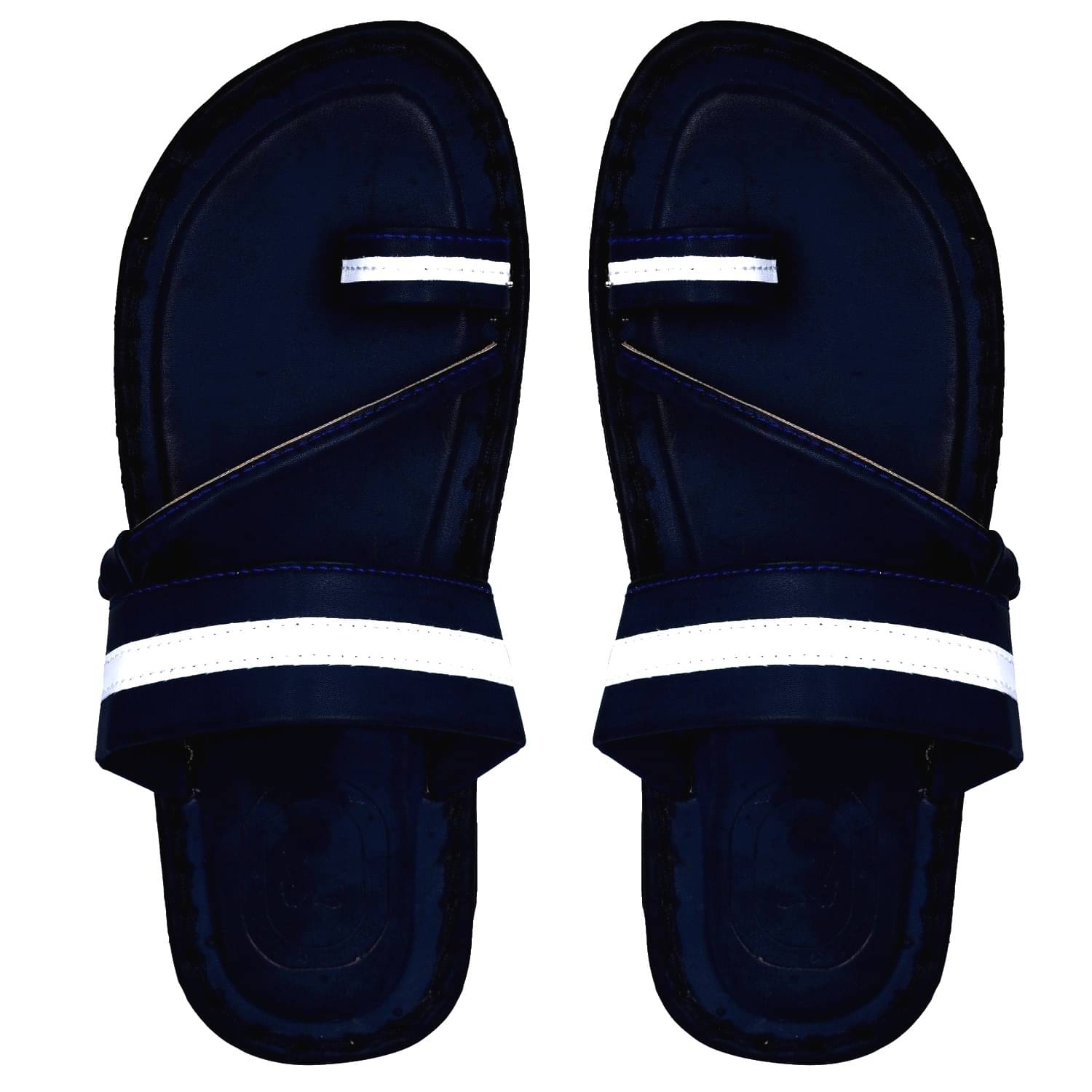     			Style Height Blue Leather Slippers