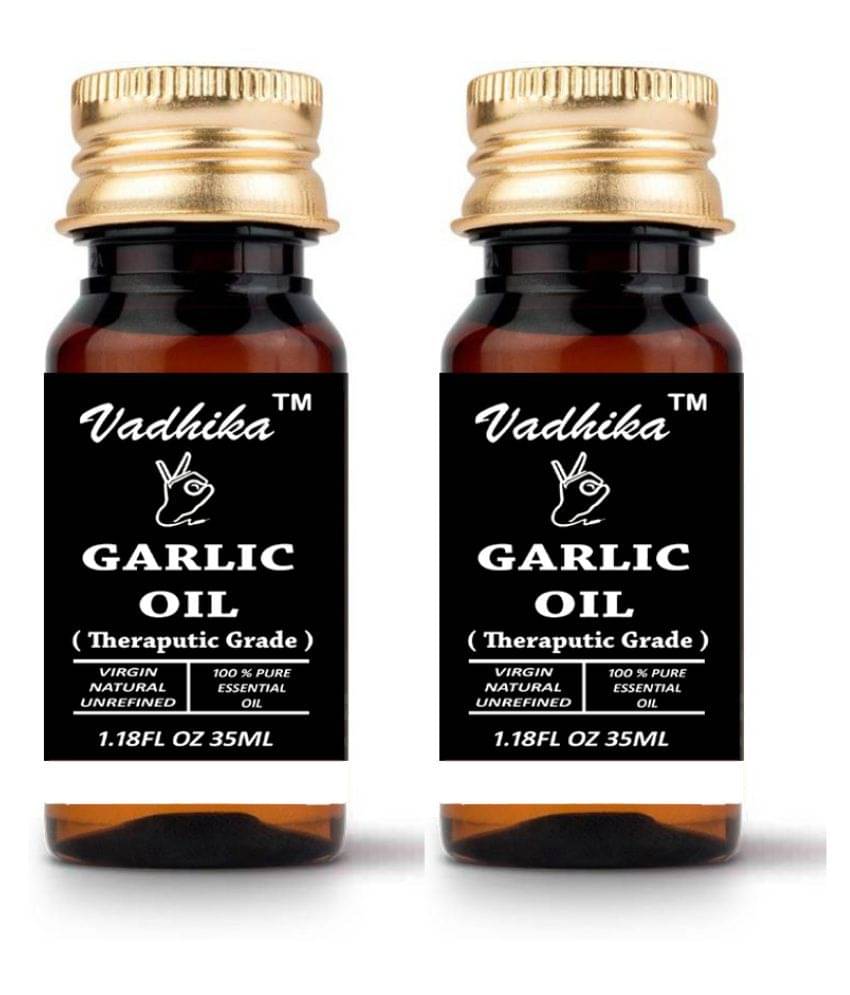 Vadhika 100 % Pure Garlic Essential Oils 70 ml Pack of 2 Vadhika 100 % Pure Garlic Essential Oils 70 ml Pack of 2